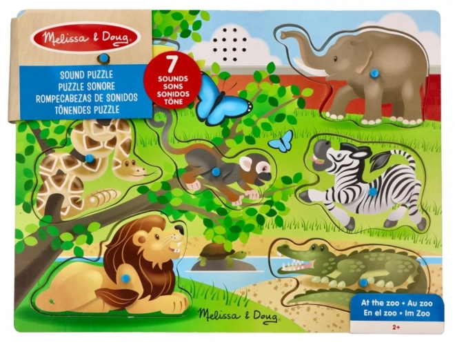 Zoo zvířata zvuk puzzle