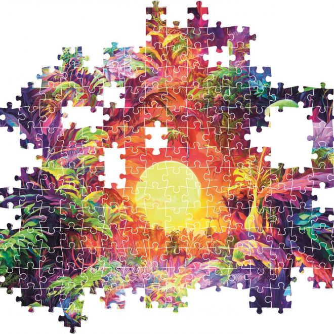 CLEMENTONI Puzzle ColorBoom: Východ slunce v džungli 500 dílků
