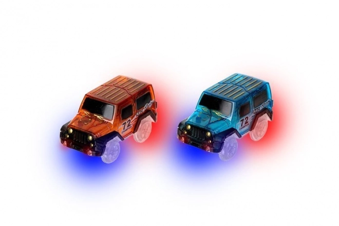 Svítící autodráha s příslušenstvím 484 kusů