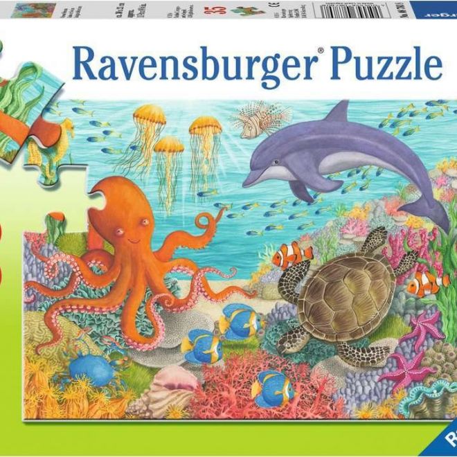 RAVENSBURGER Puzzle Přátelé z oceánu 35 dílků