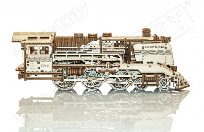 WOODEN CITY 3D puzzle Express s kolejemi 400 dílů