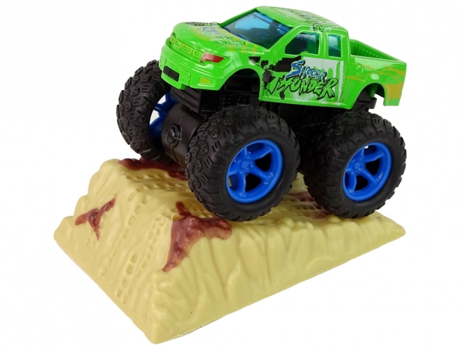 Monster Truck Big Foot gumové pneumatiky rampa