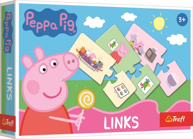 TREFL Puzzle Links Prasátko Peppa 2x14 dílků