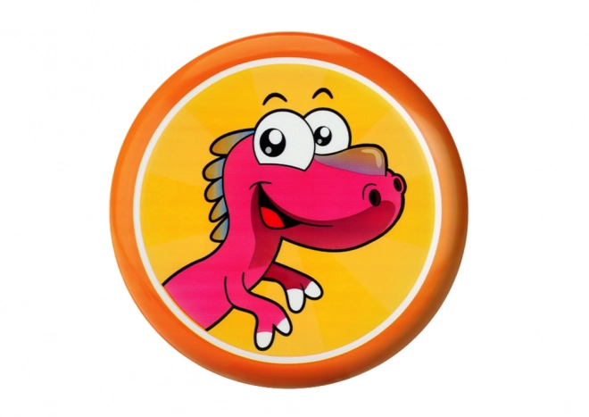 Frisbee létající disk s dinosaurem Orange 20 cm