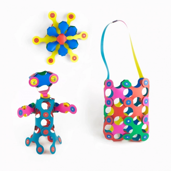 Duhové magnetické puzzle Clixo, 42 dílků