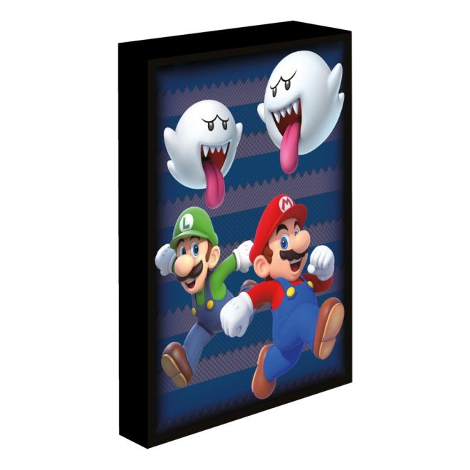 Obraz LED svítící 30x40 cm, Super Mario