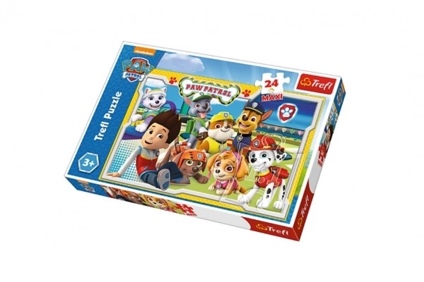 Puzzle Paw Patrol/Tlapková patrola MAXI 24ks 60x40cm v krabici 39x26x4cm