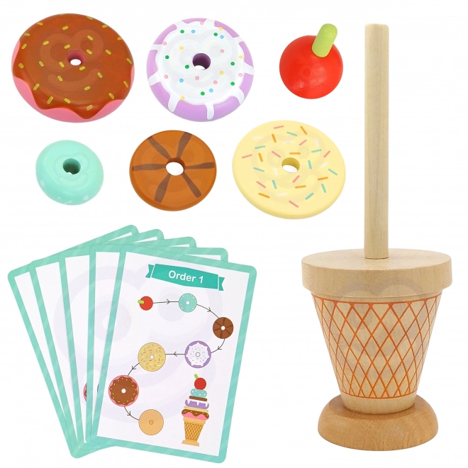 Woopie Green dřevěné zmrzliny montessori cukrárna