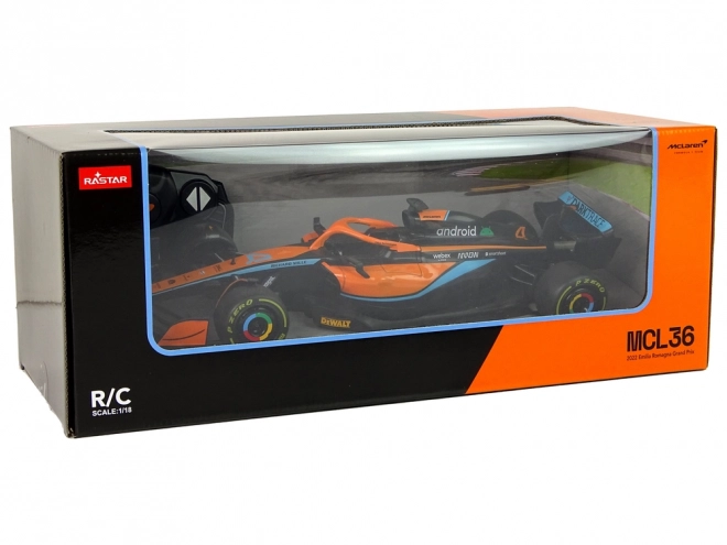 Auto R/C McLaren F1 Racer 1:18 oranžové