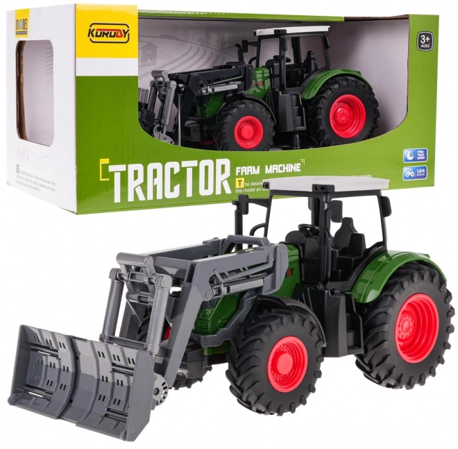 Zelený traktor se Spyche