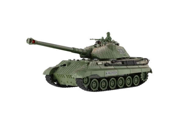 Tank RC 2ks 36cm+dobíjecí pack tanková bitva se zvukem se světlem v krabici 42x32x14cm