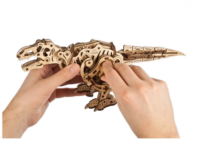 Ugears 3D dřevěné mechanické puzzle Tyrannosaurus Rex