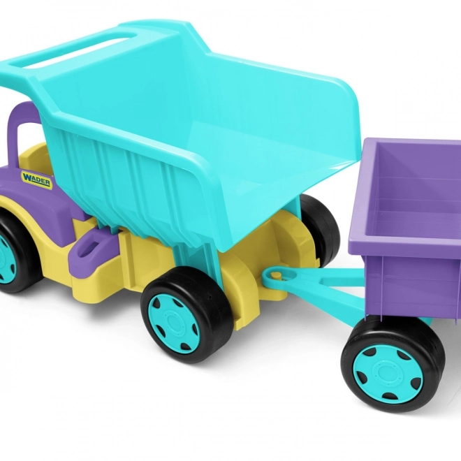 Velký fialovo-tyrkysový sklápěč Gigant Truck