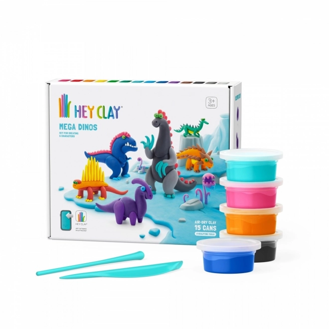 Plastová hmota Hey Clay Mega Dinosaurs set