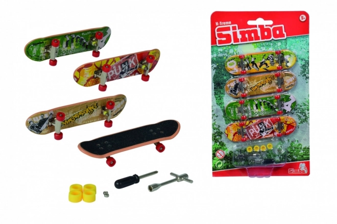 WOT Sada mini skateboardů 4 kusy