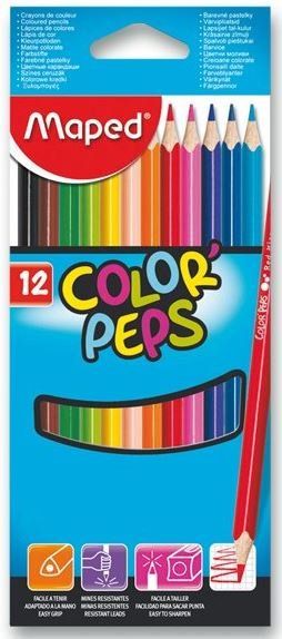 MAPED Pastelky trojboké Color'Peps 12ks