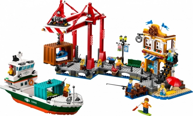 LEGO City 60422 Přístav s nákladní lodí