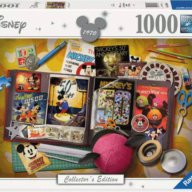 RAVENSBURGER Puzzle Disney: 1970 Mickeyho výročí 1000 dílků