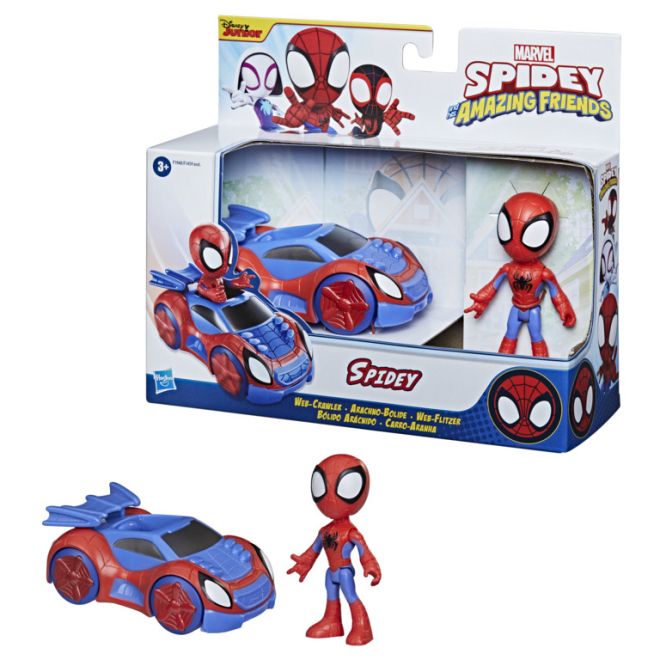 Spidey and his Amazing Friends - vozidlo a figurka – Iron Man