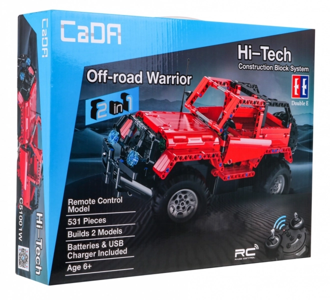 CaDa 51001 Stavebnice Jeep Wrangler R/C - 531 dílků