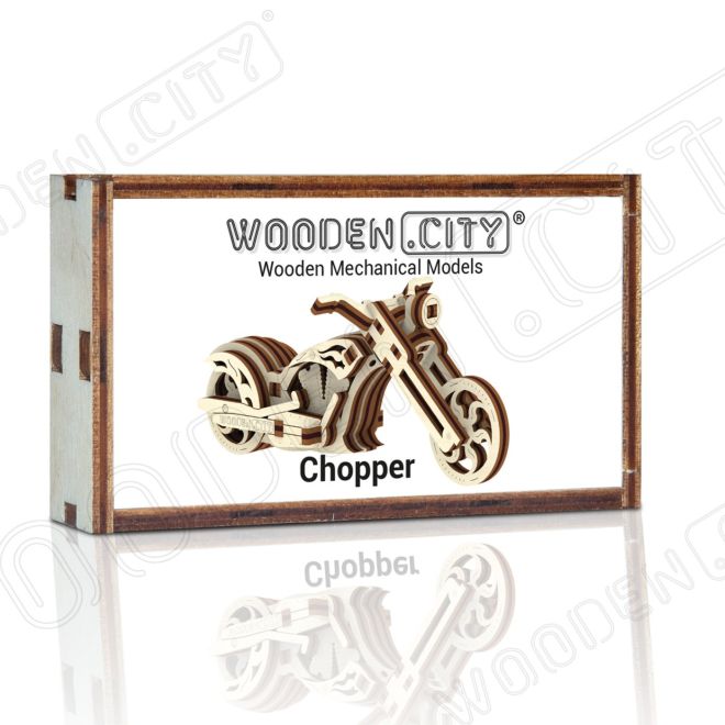 WOODEN CITY 3D puzzle mini Widgets: Chopper 22 dílků