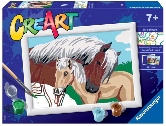 Malování CreArt pro děti Koně