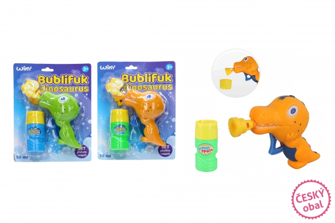 Bublifuk ve tvaru dinosaura 55 ml – Oranžový