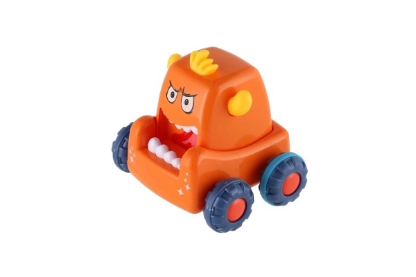 Auto monster plast 9x8cm mačkací jezdící 4 barvy