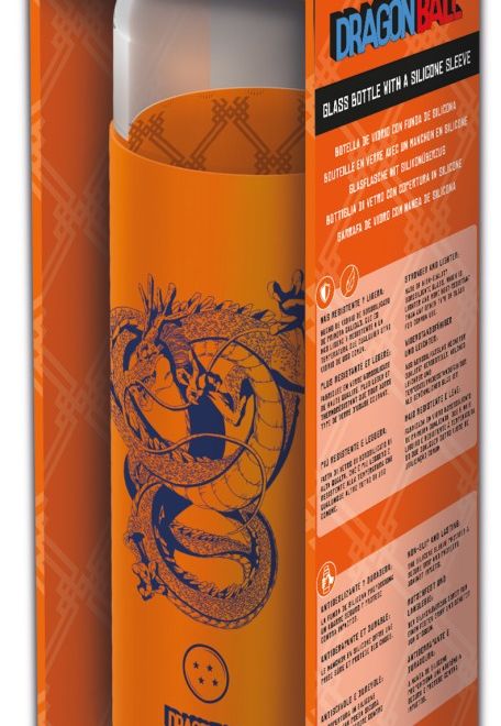 Skleněná láhev s návlekem 585 ml, Dragon Ball