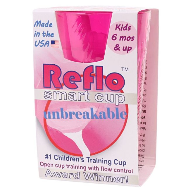 Reflo NEW NON-LEAKING dětský tréninkový hrneček růžový