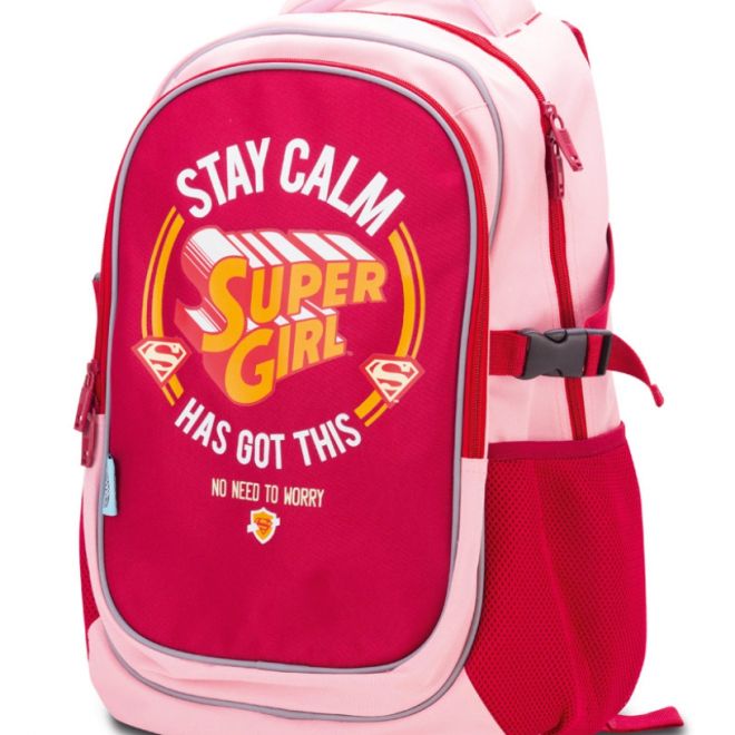 Školní batoh s pončem Supergirl – STAY CALM