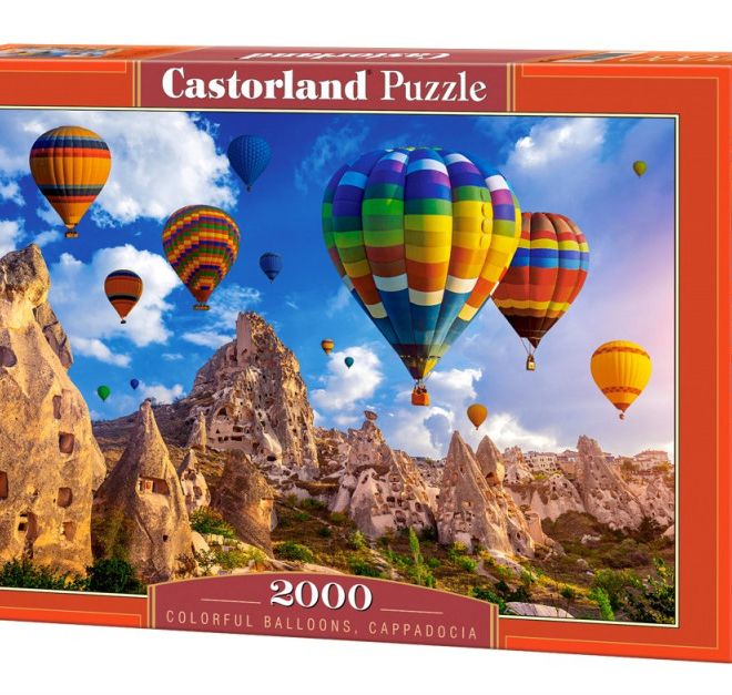 Puzzle 2000 prvků Barevné balónky Cappadocia