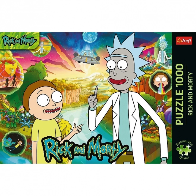 Puzzle 1000 dílků Premium Plus Rick and Morty