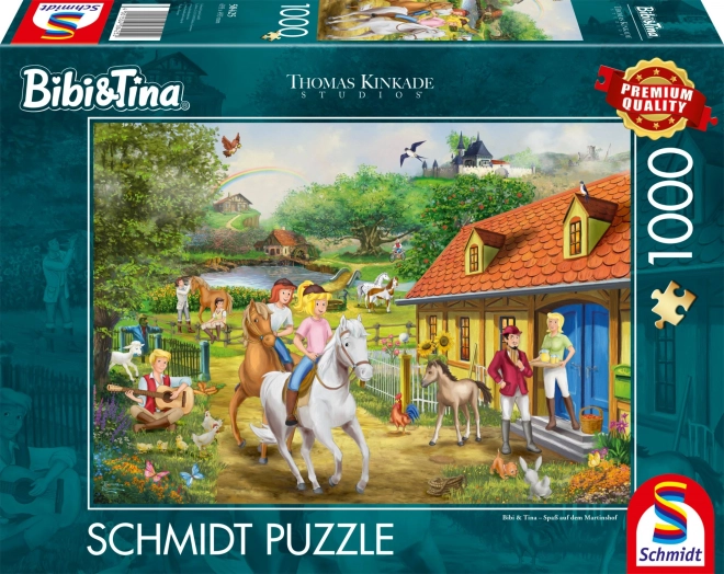 Puzzle Bibi a Tina: Martinova farma 1000 dílků