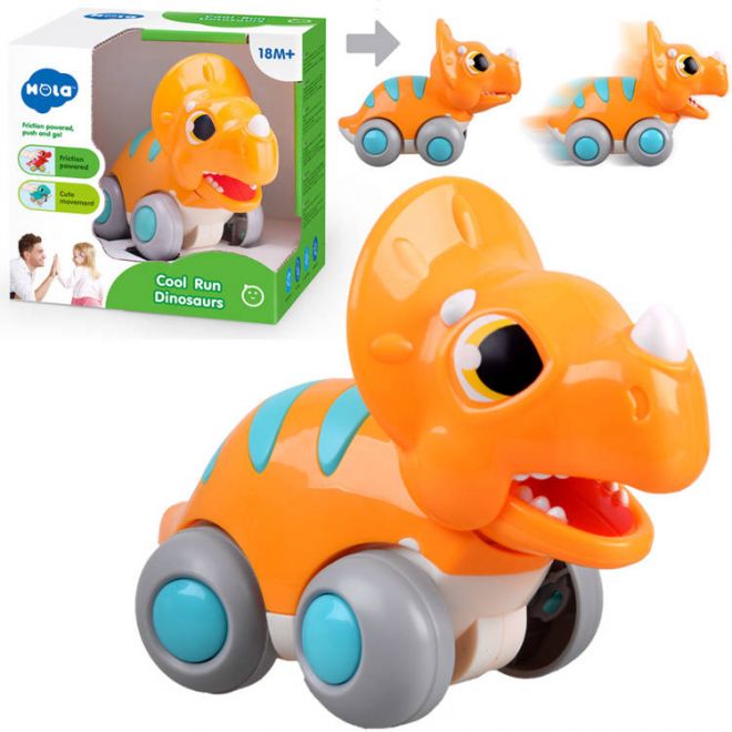 Hračka pro řidiče aut roztomilého dinosaura ZA4533 – oranžová