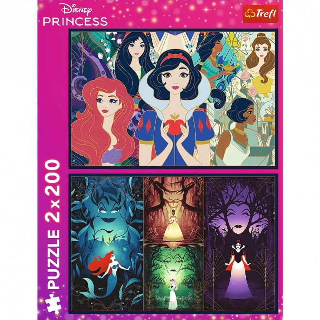 Puzzle 2x200 dílků Okouzlující Disneyho princezny