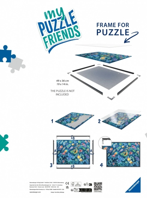 Rám na puzzle černý od Ravensburger My Puzzle Friends