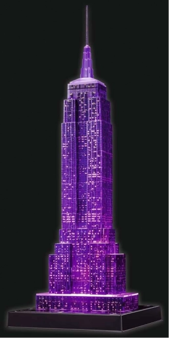 RAVENSBURGER Svítící 3D puzzle Noční edice Empire State Building 216 dílků