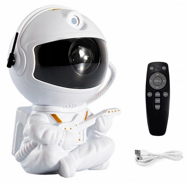 Bílý projektor Astronaut s kytarou