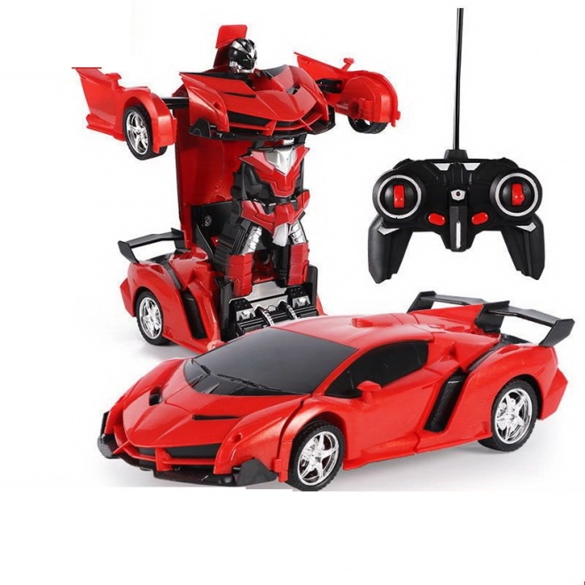 Auto Robot 2v1 Pilot R/C Light Sound Drift Red