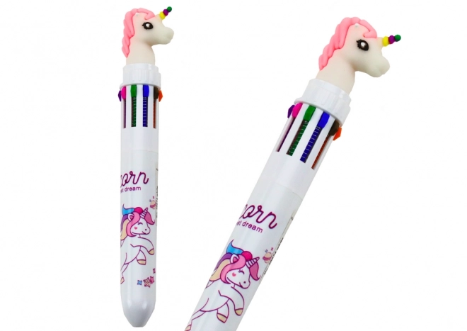 Vícebarevné automatické pero Unicorn 10 White