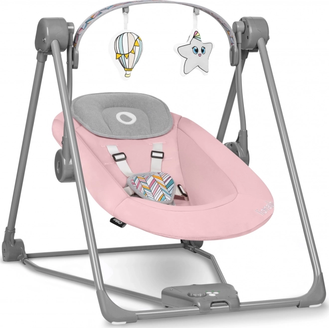LIONELO Dětské houpací křesílko Otto – Pink Baby