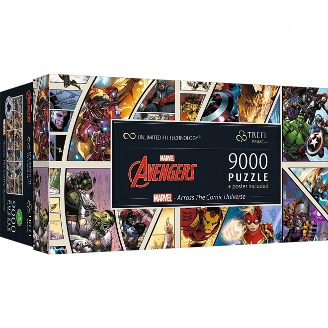 TREFL Puzzle UFT Marvel Avengers: Napříč komiksovým vesmírem 9000 dílků