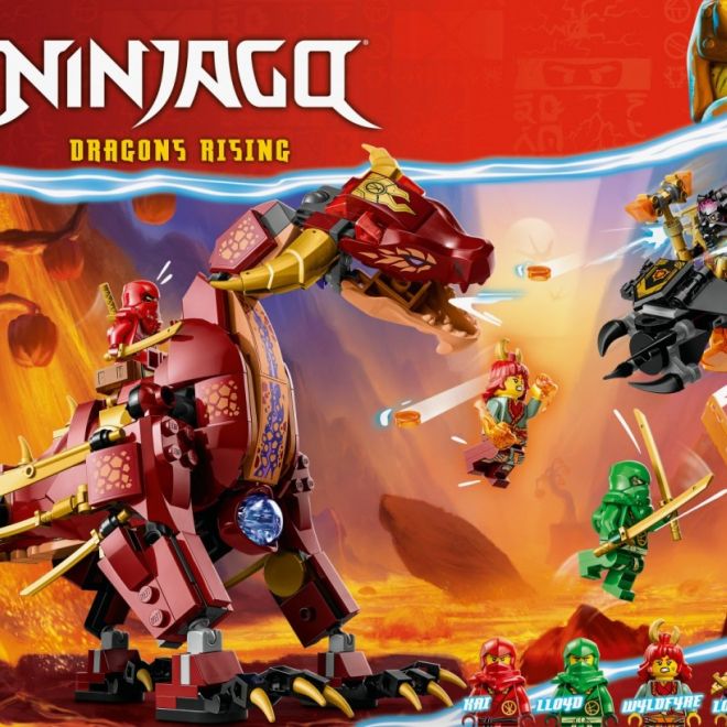 LEGO® NINJAGO® 71793 Lávový drak, který se promění ve vlnu ohně