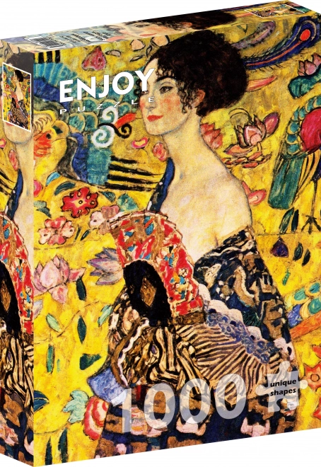 ENJOY puzzle Gustav Klimt Dáma s vějířem 1000 dílků