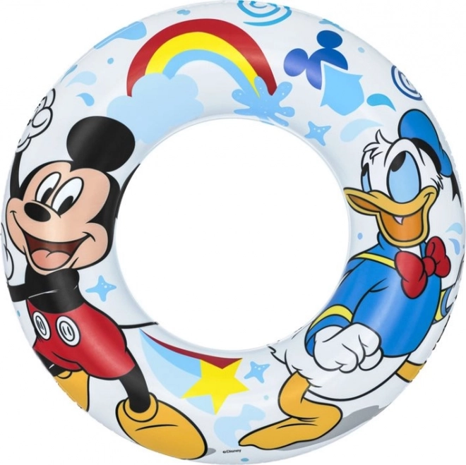 BESTWAY Nafukovací kruh Mickey Mouse a Kačer Donald 56cm