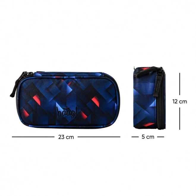 Školní penál Baagl Skate Indigo