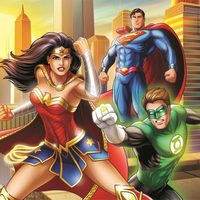 CLEMENTONI Puzzle DC Comics: Liga Spravedlnosti 3x48 dílků