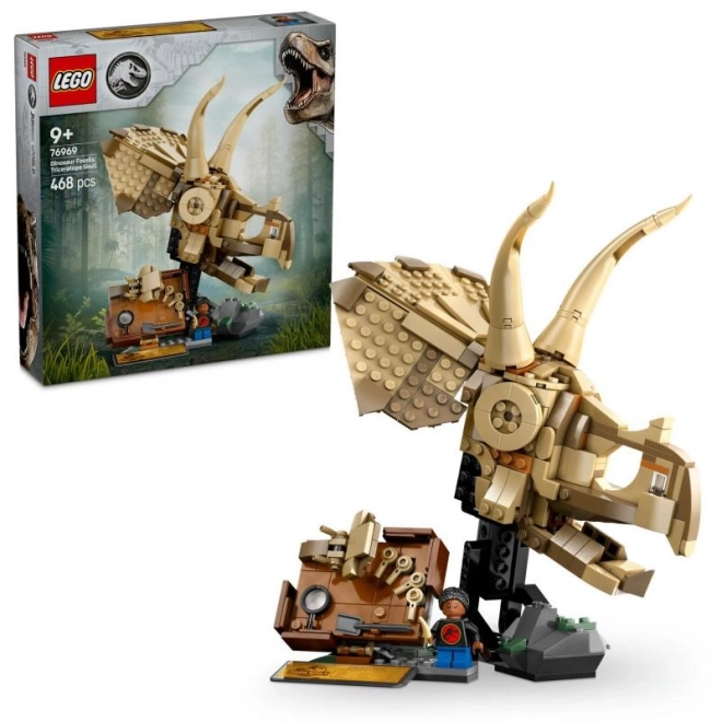 Lego Jurassic World dinosauří lebka triceratopse