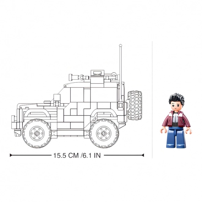 Sluban Model Bricks M38-B1013 americké SUV Bronx